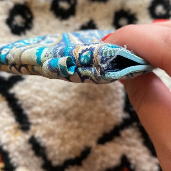 Vera Bradley Lanyard Blue ID Clip Ring - Picture 6 of 9